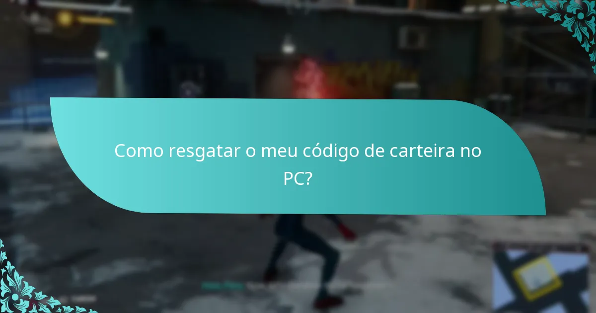 O que devo fazer se o meu código de carteira não estiver a funcionar?