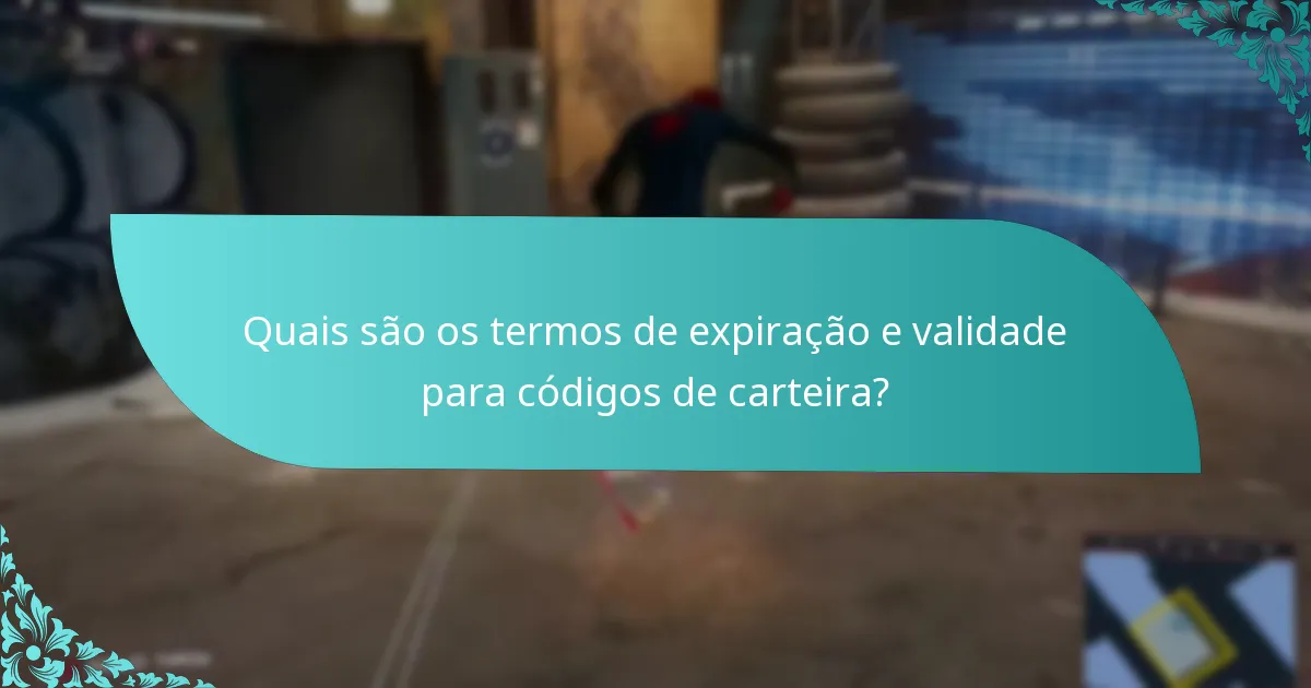 Onde posso encontrar suporte para problemas com códigos de carteira?